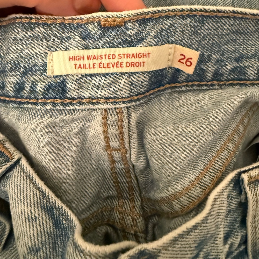 Levi’s high waisted straight vintage jean